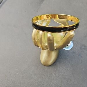 J. Crew Gold and Black Bangle